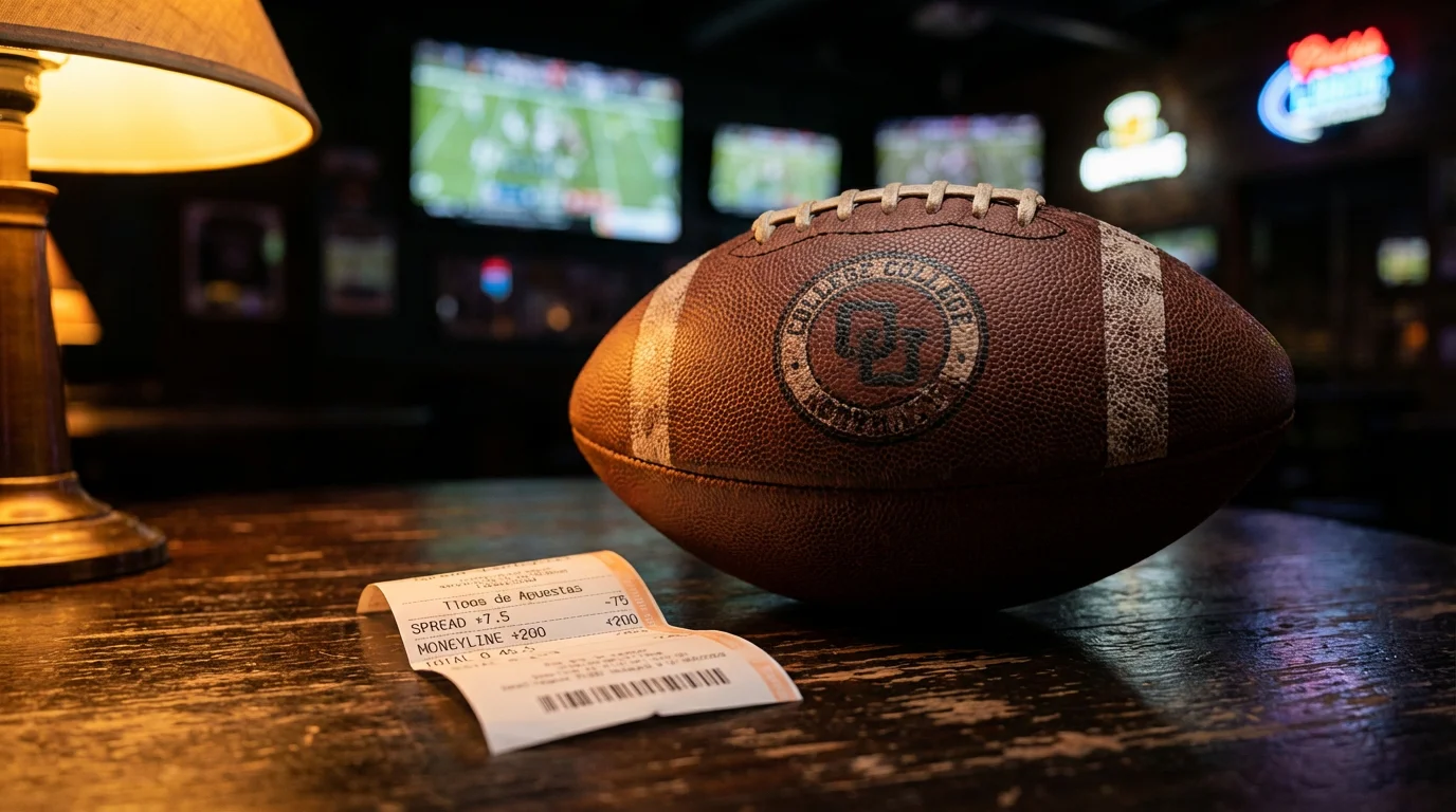 Tipos de apuestas en NCAA football con mercados de spread, moneyline y totales del CFP