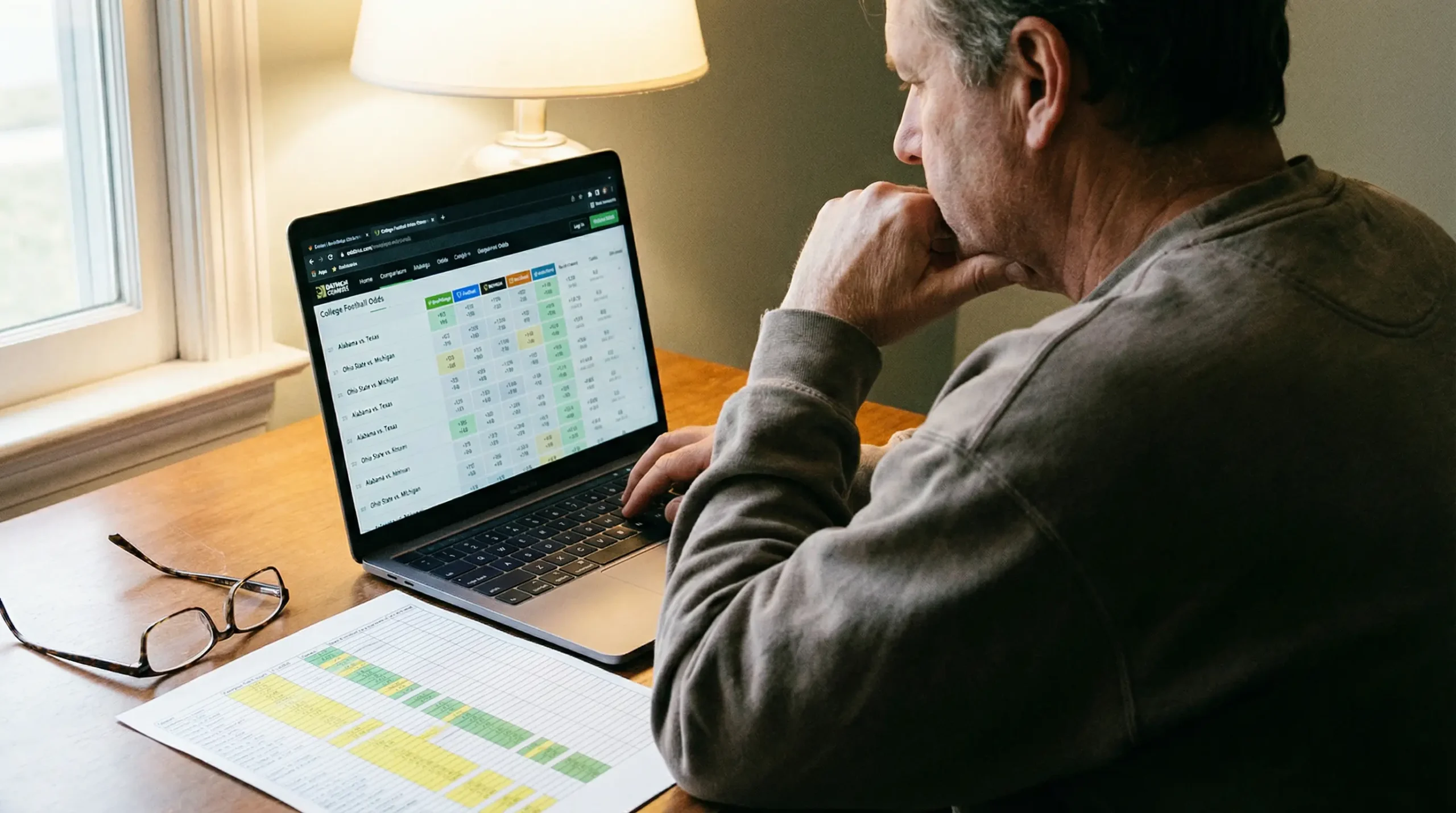 Análisis de value betting en college football con cálculo de probabilidad implícita y cuotas